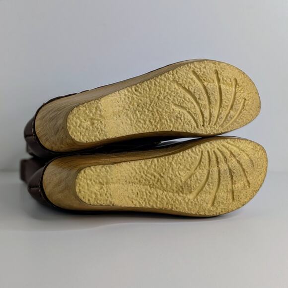 No. 6 Store Ankle Boots 37 Brown Leather Lace Up Wedge Bohemian Scandi Chic - Picture 10 of 15